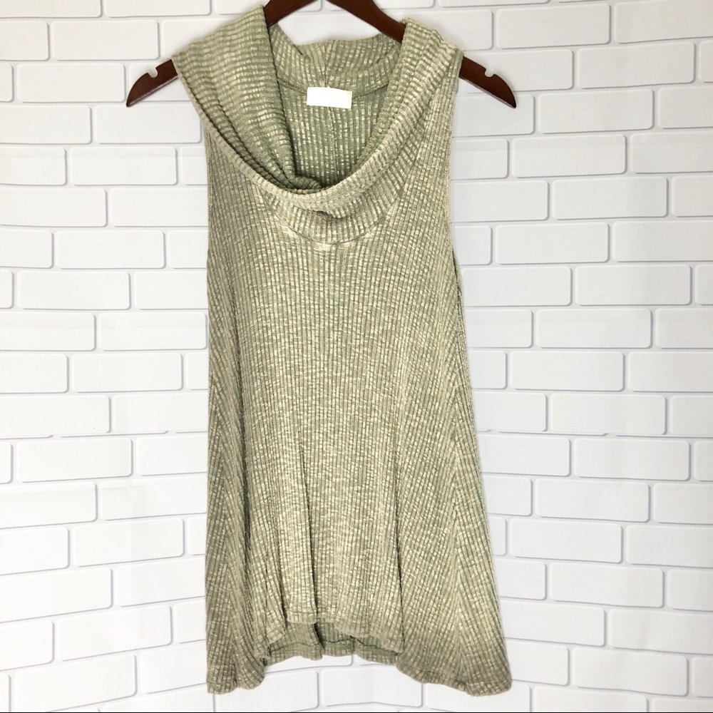 Altar'd State Green Cowl Neck Sleeveless Top Small - Picture 1 of 5